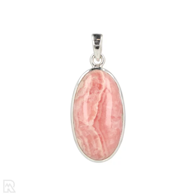 Rhodochrosiet Zilveren Hanger uit India met artikelnummer 19683