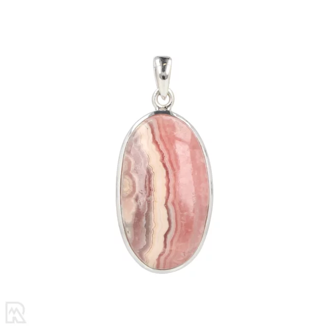 Rhodochrosiet Zilveren Hanger uit India met artikelnummer 19686