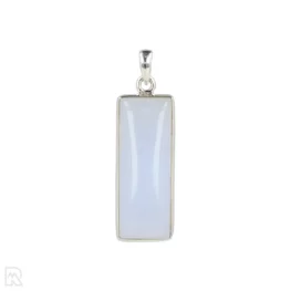 Blue Chalcedony Silver Pendant from India with item number 19687