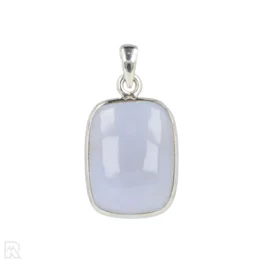 Blue Chalcedony Silver Pendant from India with item number 19688
