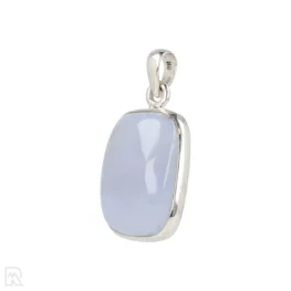 Blue Chalcedony Silver Pendant from India with item number 19688