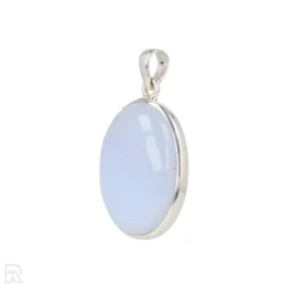 Blue Chalcedony Silver Pendant from India with item number 19689
