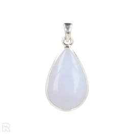Blue Chalcedony Silver Pendant from India with item number 19690