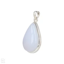 Blue Chalcedony Silver Pendant from India with item number 19690