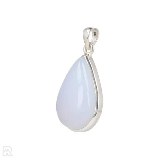 Blue Chalcedony Silver Pendant from India with item number 19690