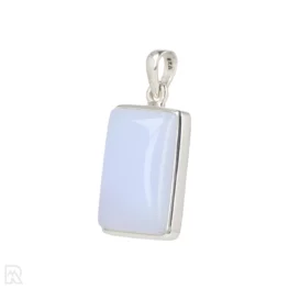 Blue Chalcedony Silver Pendant from India with item number 19691