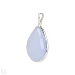 Blue Chalcedony Silver Pendant from India with item number 19692