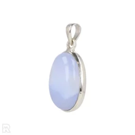 Blue Chalcedony Silver Pendant from India with item number 19693