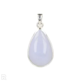 Blue Chalcedony Silver Pendant from India with item number 19694