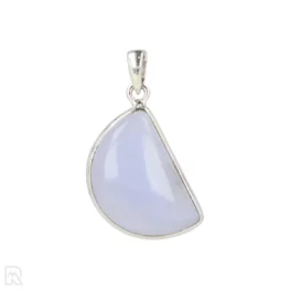 Blue Chalcedony Silver Pendant from India with item number 19695