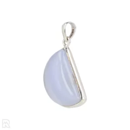 Blue Chalcedony Silver Pendant from India with item number 19695