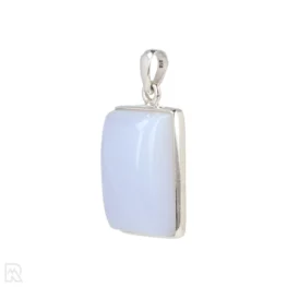 Blue Chalcedony Silver Pendant from India with item number 19696