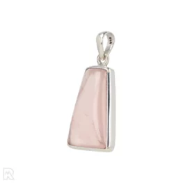 Rose Quartz Silver Pendant from India with item number 19700