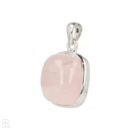 Rose Quartz Silver Pendant from India with item number 19702