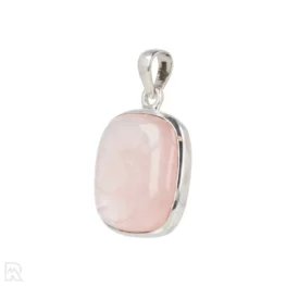 Rose Quartz Silver Pendant from India with item number 19705