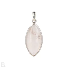 Rose Quartz Silver Pendant from India with item number 19706