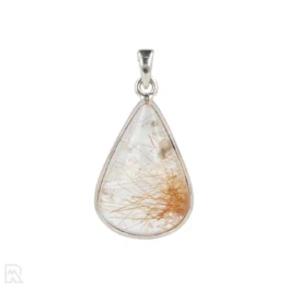 Rutile Quartz Silver Pendant from India with item number 19708