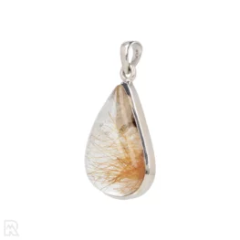 Rutile Quartz Silver Pendant from India with item number 19708