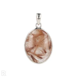 Rutile Quartz Silver Pendant from India with item number 19709