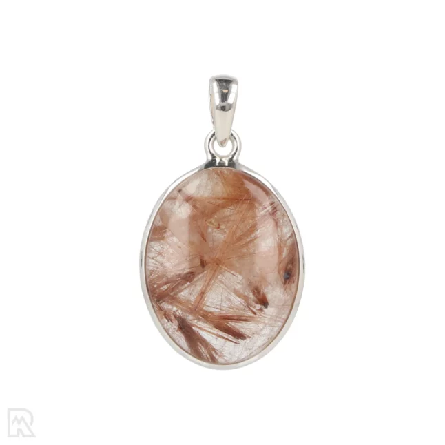Rutile Quartz Silver Pendant from India with item number 19709