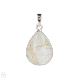 Rutile Quartz Silver Pendant from India with item number 19710