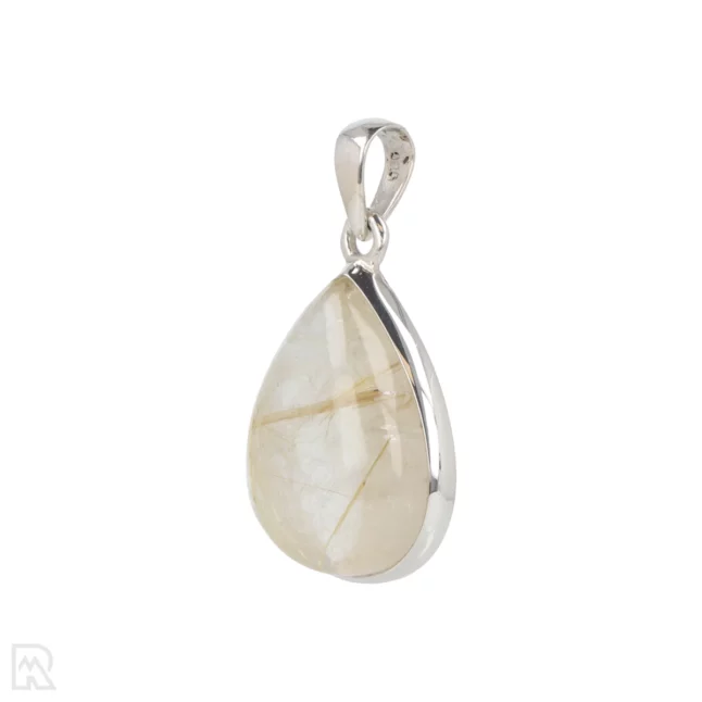 Rutile Quartz Silver Pendant from India with item number 19710