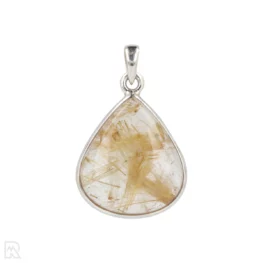 Rutile Quartz Silver Pendant from India with item number 19711