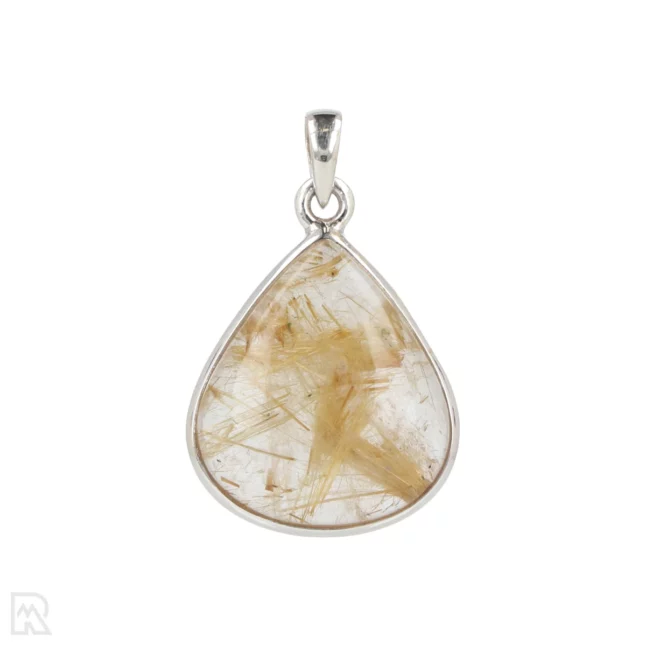 Rutile Quartz Silver Pendant from India with item number 19711