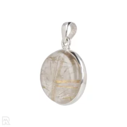 Rutile Quartz Silver Pendant from India with item number 19712