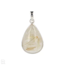 Rutile Quartz Silver Pendant from India with item number 19713