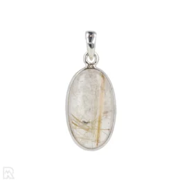 Rutile Quartz Silver Pendant from India with item number 19714