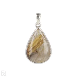 Rutile Quartz Silver Pendant from India with item number 19715