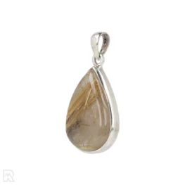 Rutile Quartz Silver Pendant from India with item number 19715