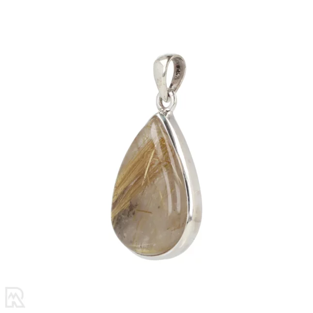 Rutile Quartz Silver Pendant from India with item number 19715