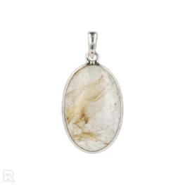 Rutile Quartz Silver Pendant from India with item number 19716