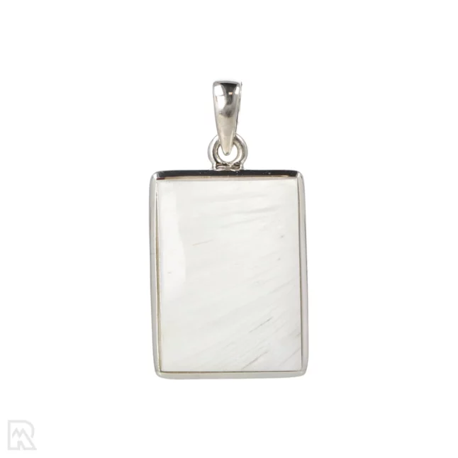 Scolecite Silver Pendant from India with item number 19725