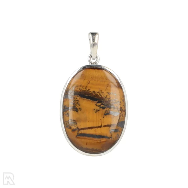 Tiger Eye Silver Pendant from India with item number 19739