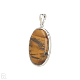 Tiger Eye Silver Pendant from India with item number 19739
