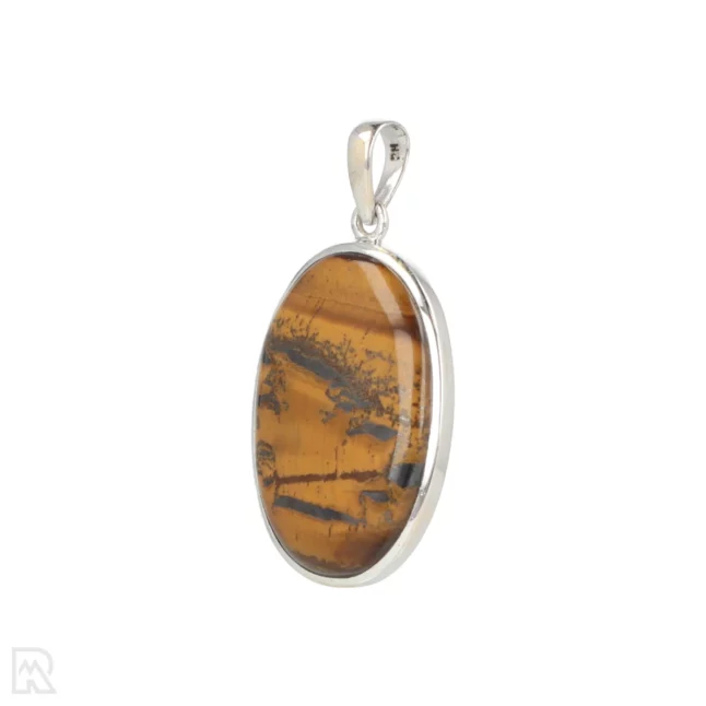 Tiger Eye Silver Pendant from India with item number 19739