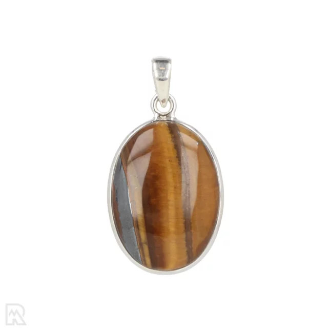 Tiger Eye Silver Pendant from India with item number 19743
