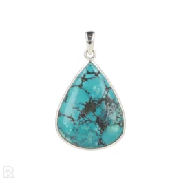Turquoise Silver Pendant from India with item number 19747