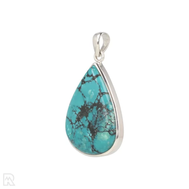 Turquoise Silver Pendant from India with item number 19747