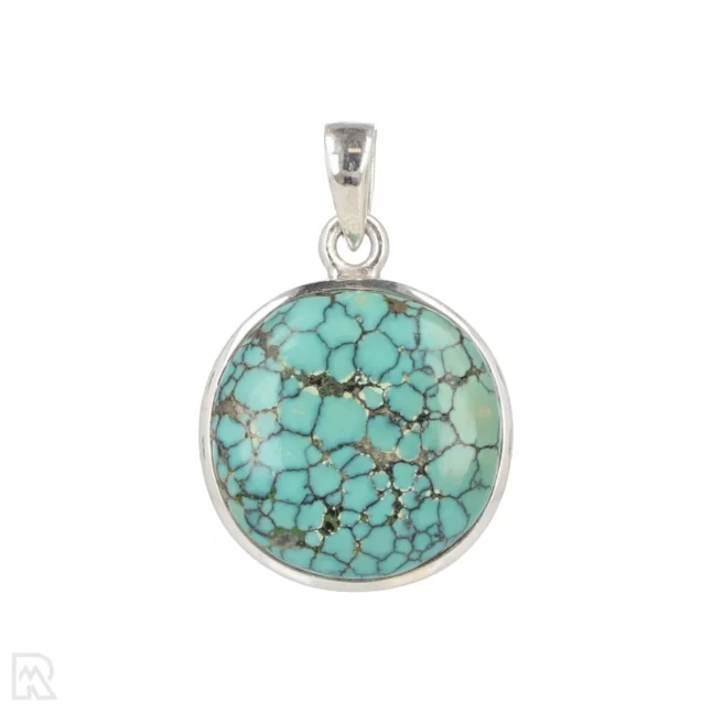 Turquoise Silver Pendant from India with item number 19748