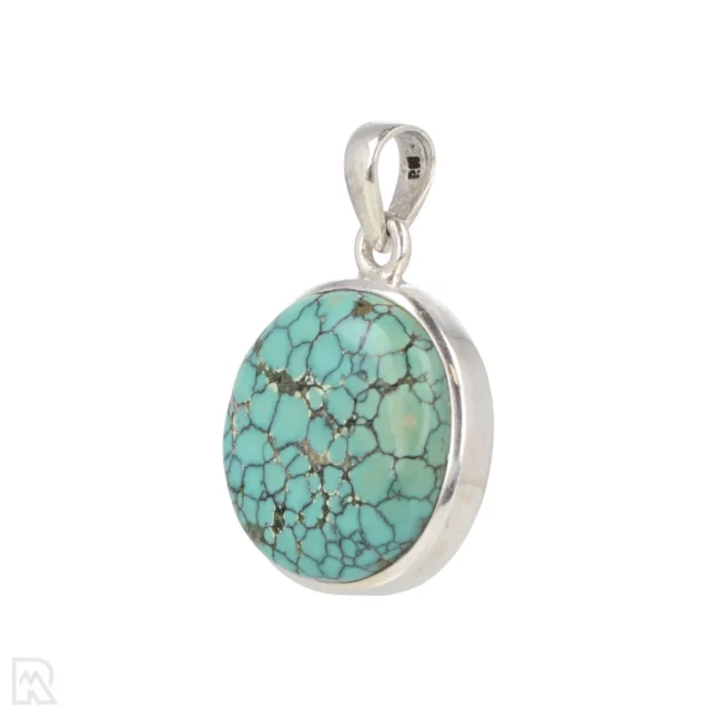 Turquoise Silver Pendant from India with item number 19748