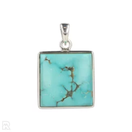 Turquoise Silver Pendant from India with item number 19749