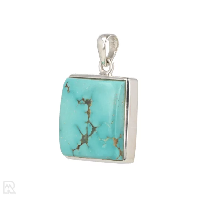 Turquoise Silver Pendant from India with item number 19749