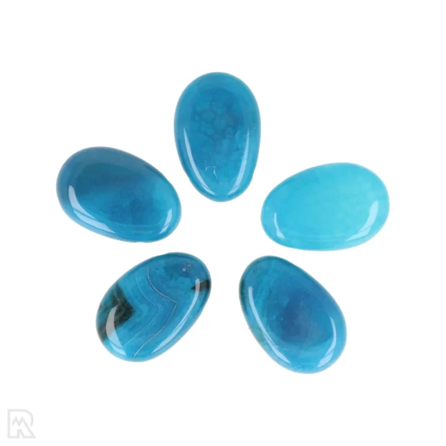 Blauwe Agaat Doorboorde Hanger uit China met artikelnummer 5964