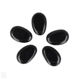 Zwarte Obsidiaan Doorboorde Hanger uit China met artikelnummer 5965