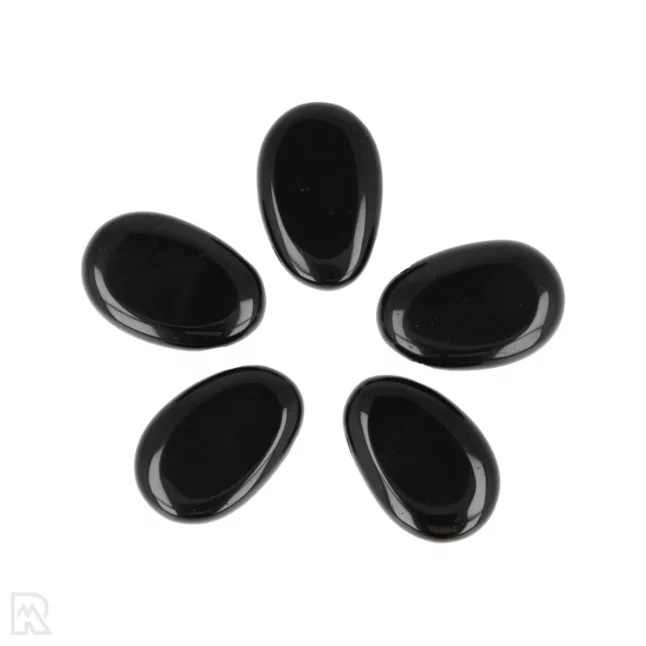 Zwarte Obsidiaan Doorboorde Hanger uit China met artikelnummer 5965