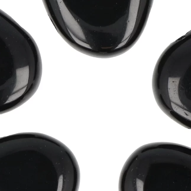 Zwarte Obsidiaan Doorboorde Hanger uit China met artikelnummer 5965